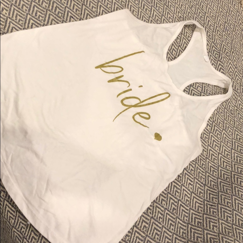 Bride tank top